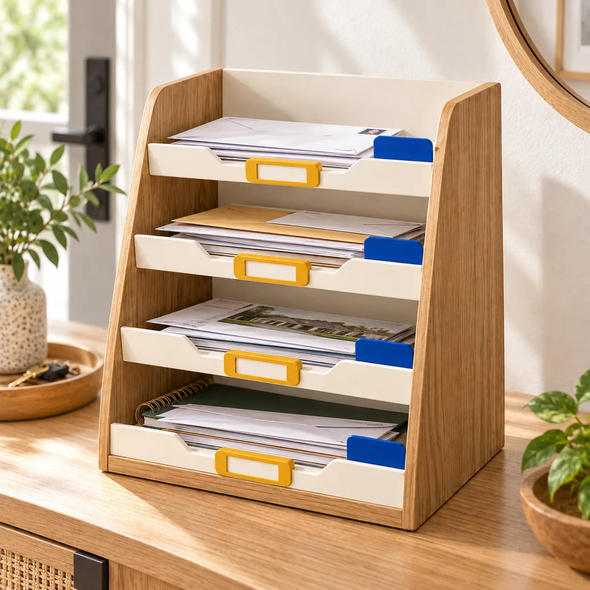 Vertical Mail Sorter — in use