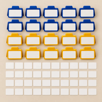 File Label Clip Set — included contents