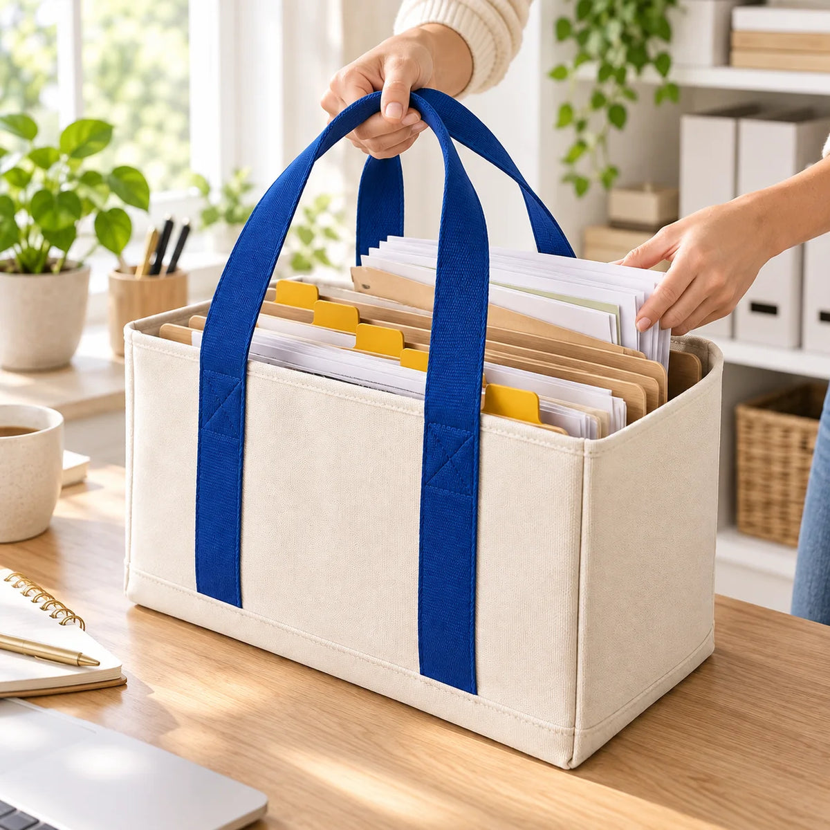 Paperwork Carry Tote — in use