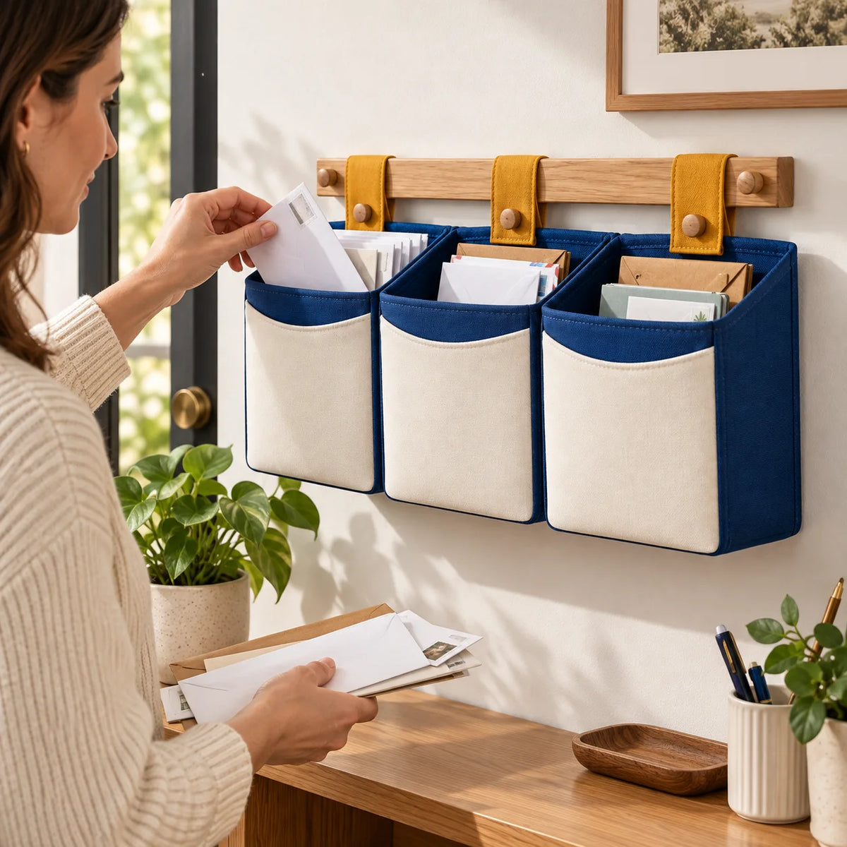Wall-Mounted Inbox Organizer — function detail